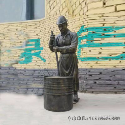 铜雕打铁人物雕塑