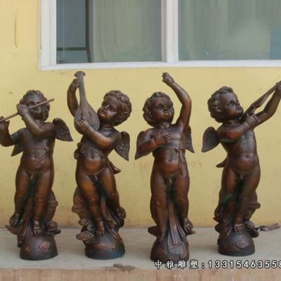 铜雕西方天使