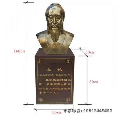 铜雕名医扁鹊