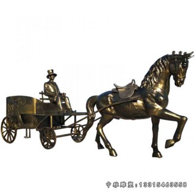 铜雕广场西方人物