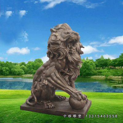 宅门狮子铜雕