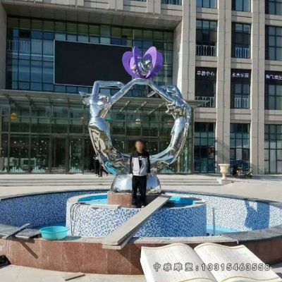 不锈钢抽象跳舞人物