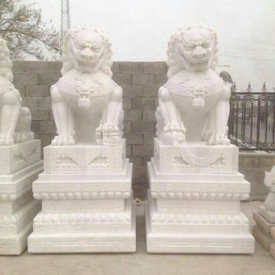 石雕门口狮子