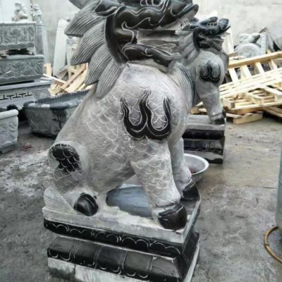 仿古石雕獬豸