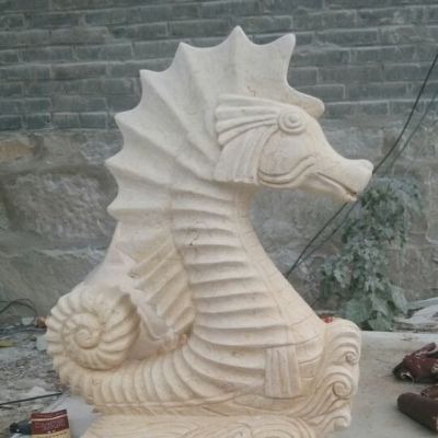 广场石雕海马