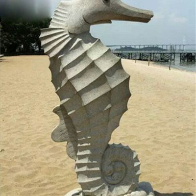 石雕公园海马