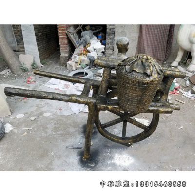 民俗铜雕酒文化人物