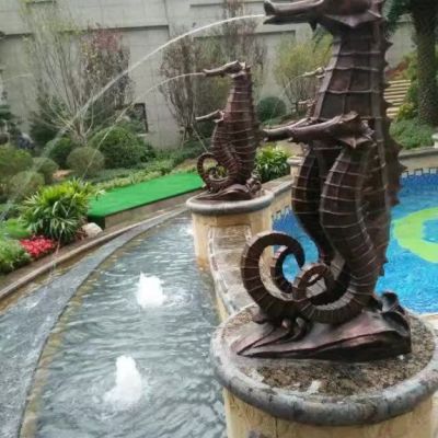 铜雕小区喷泉雕塑