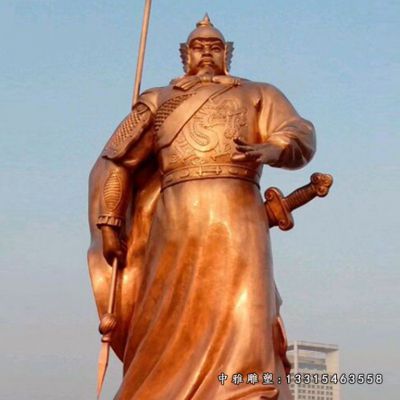 铜雕大型岳飞