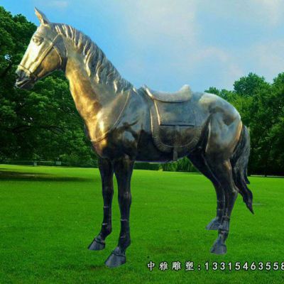 草原铜雕奔马