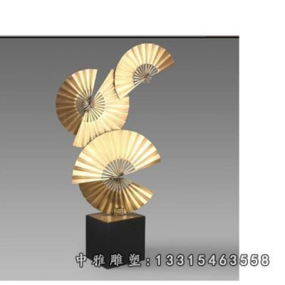 不锈钢扇子景观