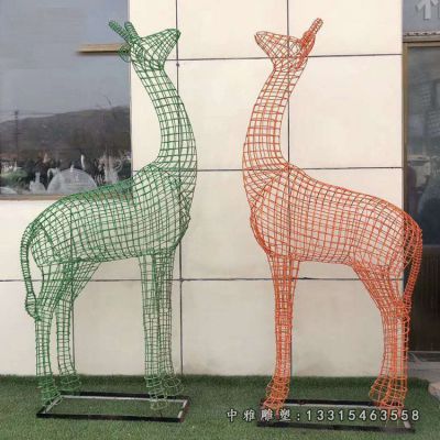 不锈钢动物长颈鹿
