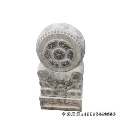 石雕宅门抱鼓石