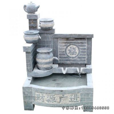 石雕流水池景观