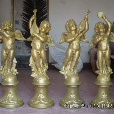 铜雕广场小型天使