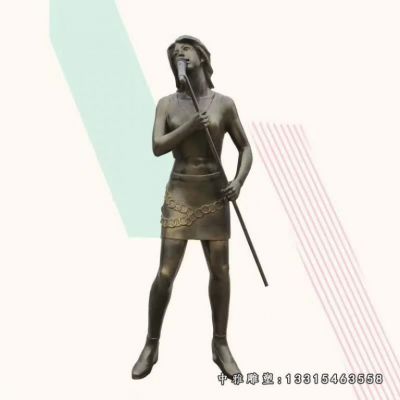 广场铜雕音乐人物