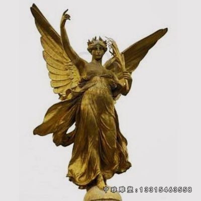 西方天使铜雕