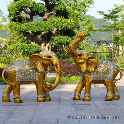 铜雕吉祥如意大象
