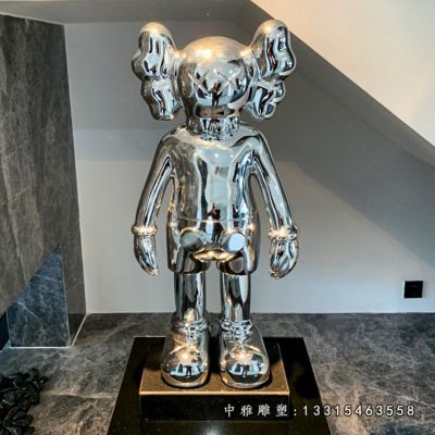不锈钢镜面机器人雕塑