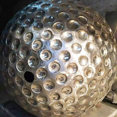 不锈钢公园圆球雕塑
