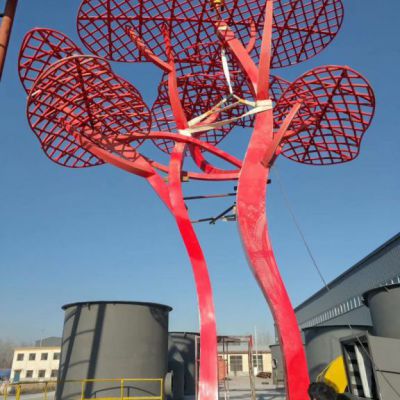 不锈钢大型树雕塑