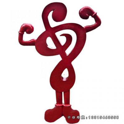 不锈钢彩绘音符