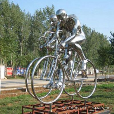 不锈钢户外赛车人物