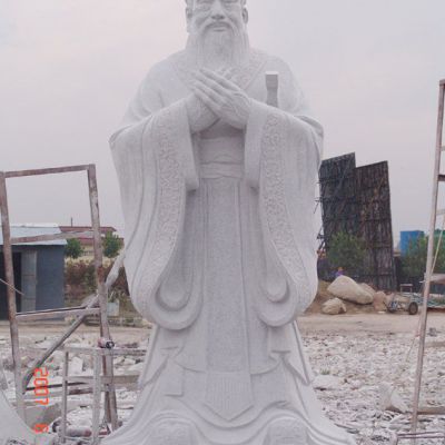 石雕名人孔子雕塑