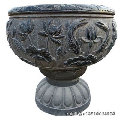 花盆石雕景观
