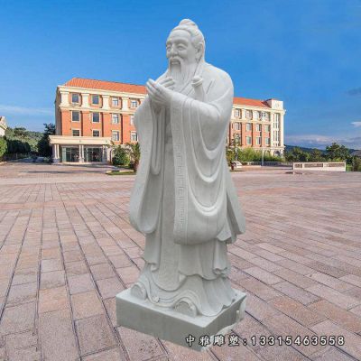 石雕校园孔子