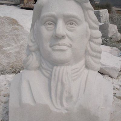 石雕西方人物牛顿