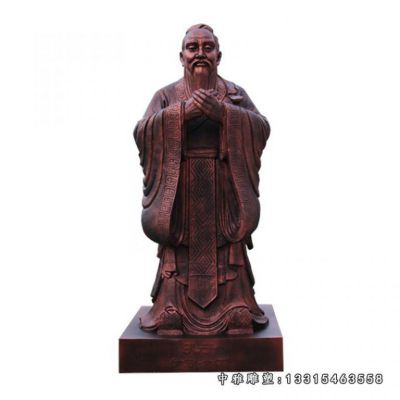 铜雕校园先师孔子