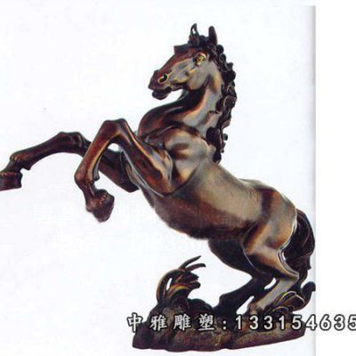 公园铜马摆件
