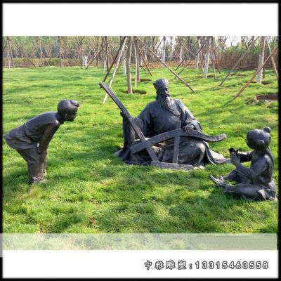 铜雕古代人物苏轼