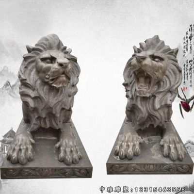 宅门铜雕狮子雕塑