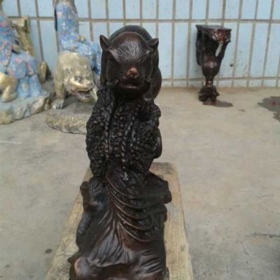 铜雕十二生肖动物雕塑