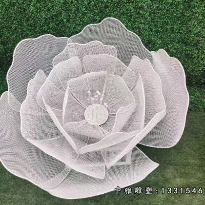 不锈钢镂空花朵景观