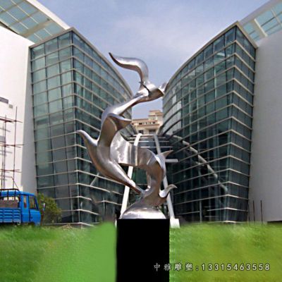 飞雁不锈钢雕塑