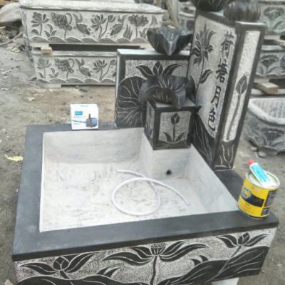 庭院石雕流水池雕塑