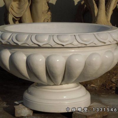 小区石雕花盆