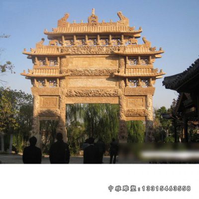 石雕仿古牌坊