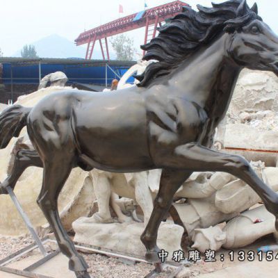 广场铜马摆件