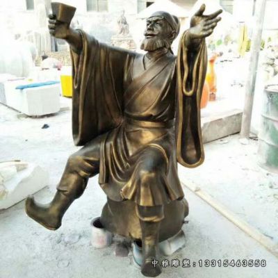 铜雕名人杜康
