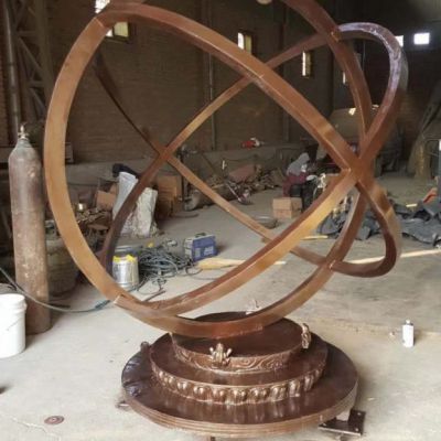 景观铜雕浑天仪