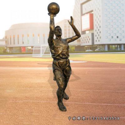 铜雕公园运动人物