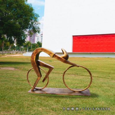 公园铜雕抽象人物