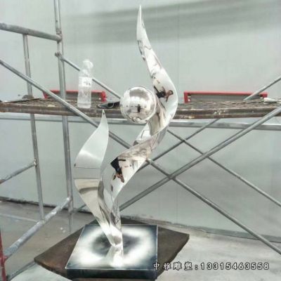 不锈钢公园抽象景观雕塑