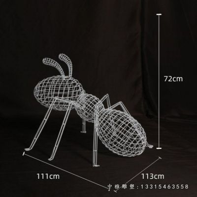 不锈钢动物蚂蚁雕塑