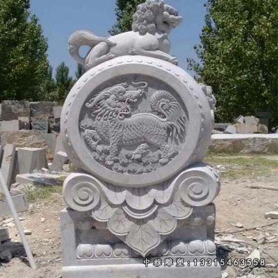 宅门石雕动物抱鼓石