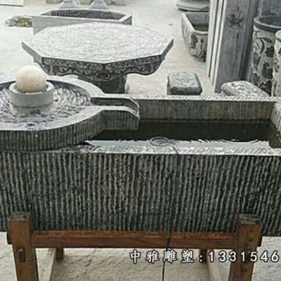 石雕仿古流水池